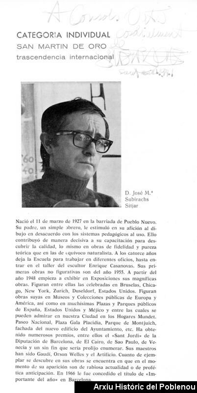 17958 Josep M Subirachs 1971
