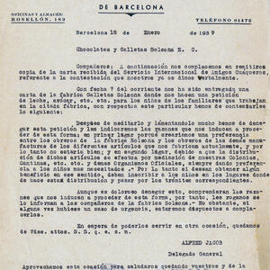 18110 CNT a Galletas Solsona 1938-1939