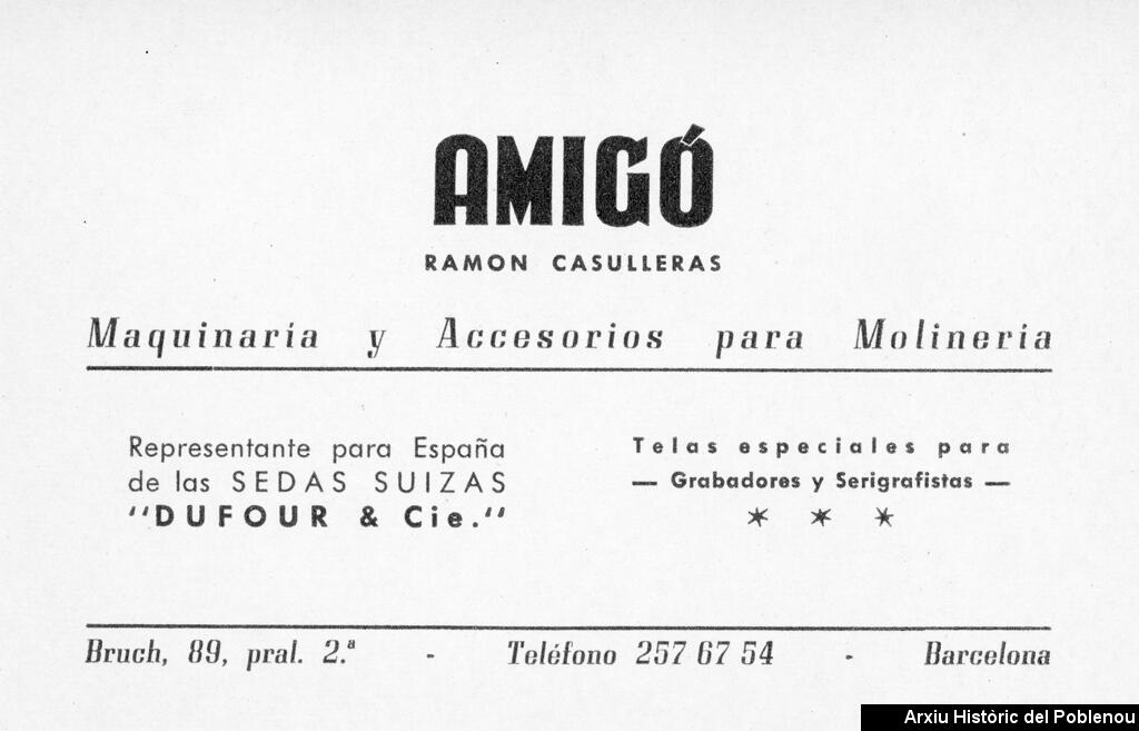 19651 AMIGO-CASULLERAS [1950]