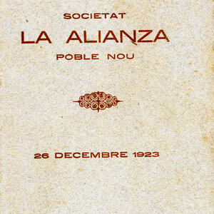 19921 Societat Aliança del Poblenou 1923