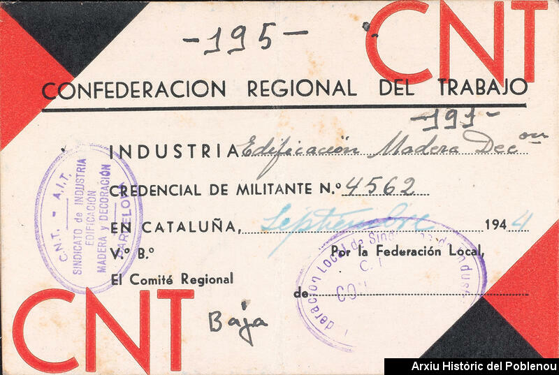 21602 Carnet CNT 1944