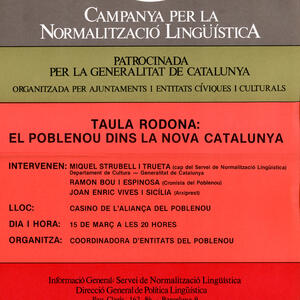 22100 El Poblenou dins la nova Catalunya 1984