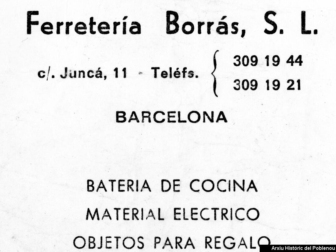 22961 Ferretería Borrás [1970]