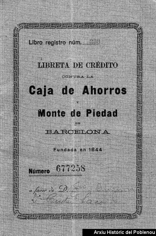 08473 Llibreta Caja de Ahorros 1939