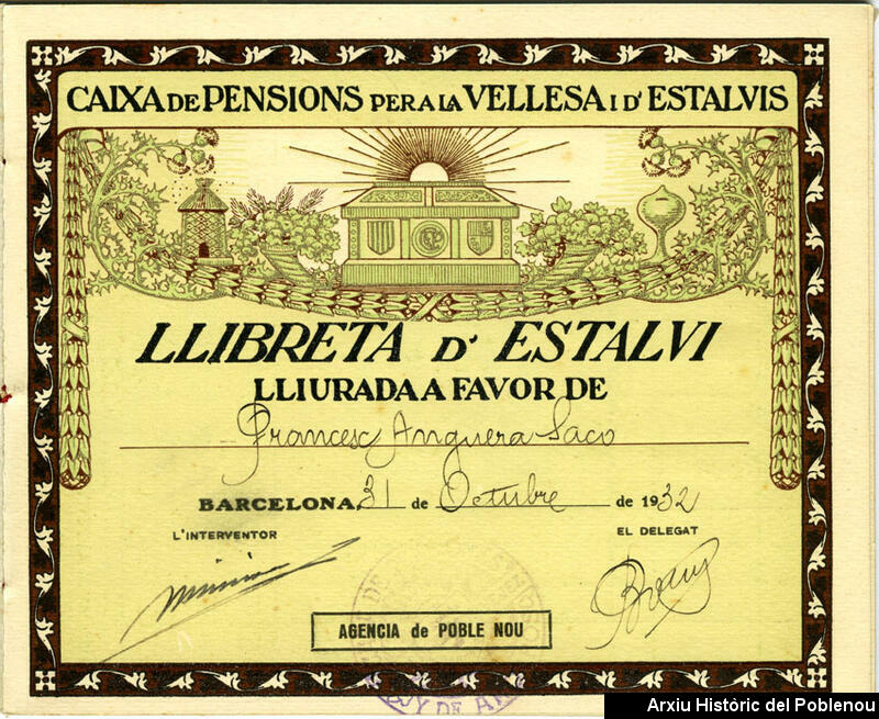 08913 Llibreta d'estalvi 1932