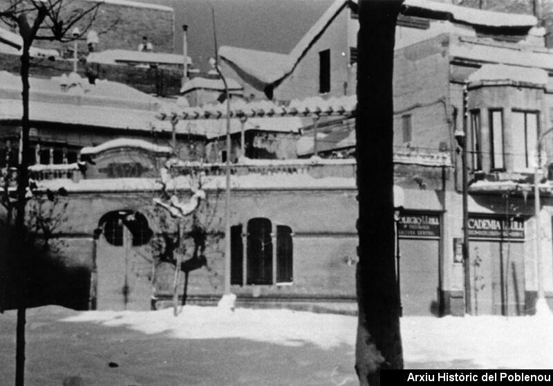 08929 La Rambla amb neu 1962