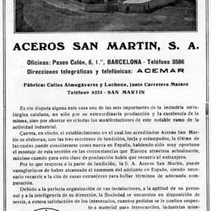 09336 Aceros San Martín 1916