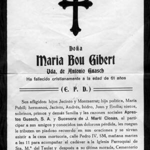09537 Esquela Maria Bou 1949
